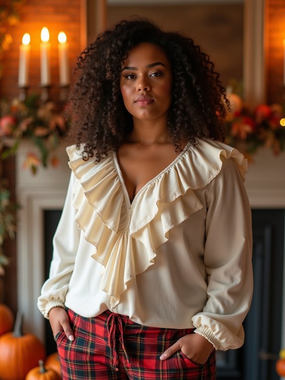 strategic ruffles flatter plus size