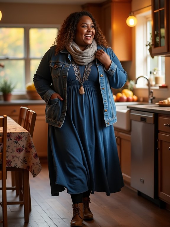 stretch denim for effortless movement