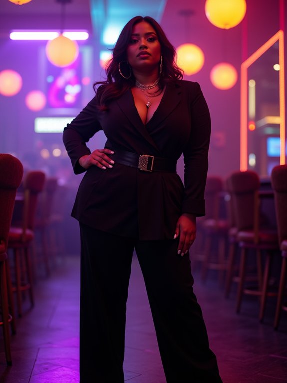 tailored plus size jumpsuit styling