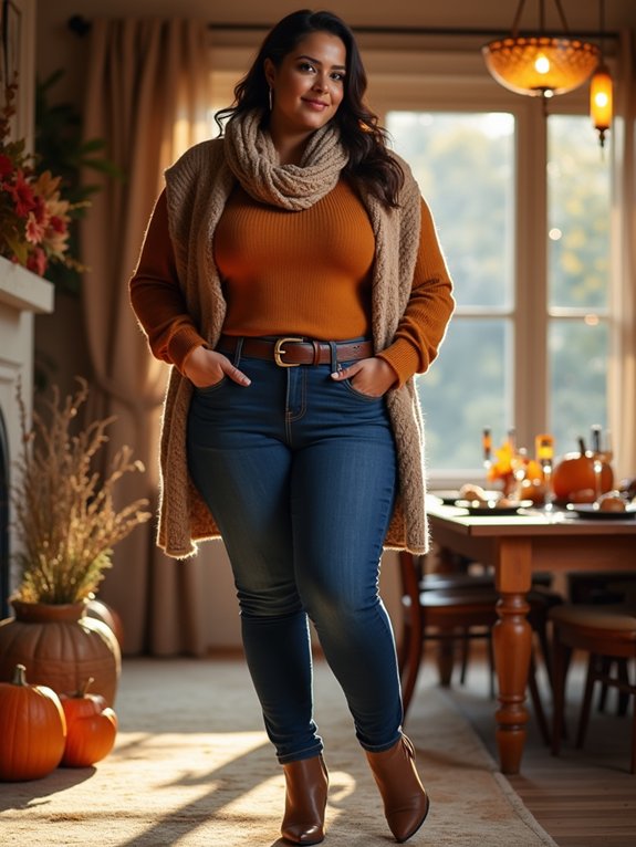 thanksgiving ready plus size denim