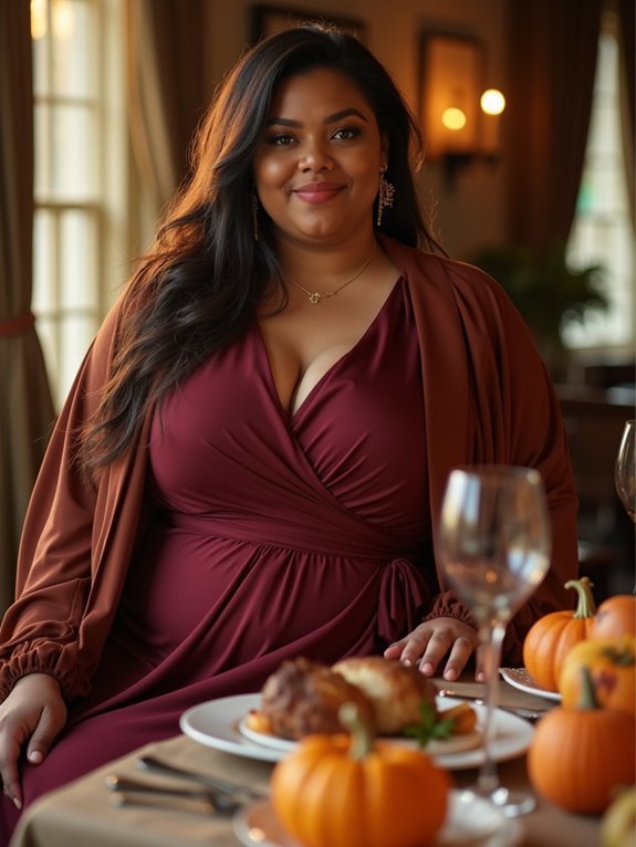 thanksgiving wrap dress fast polish