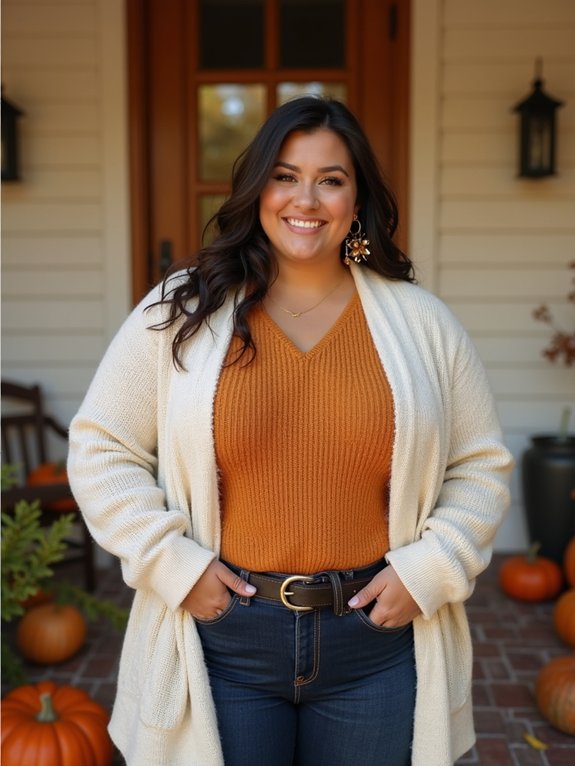 warm tones neutral denim